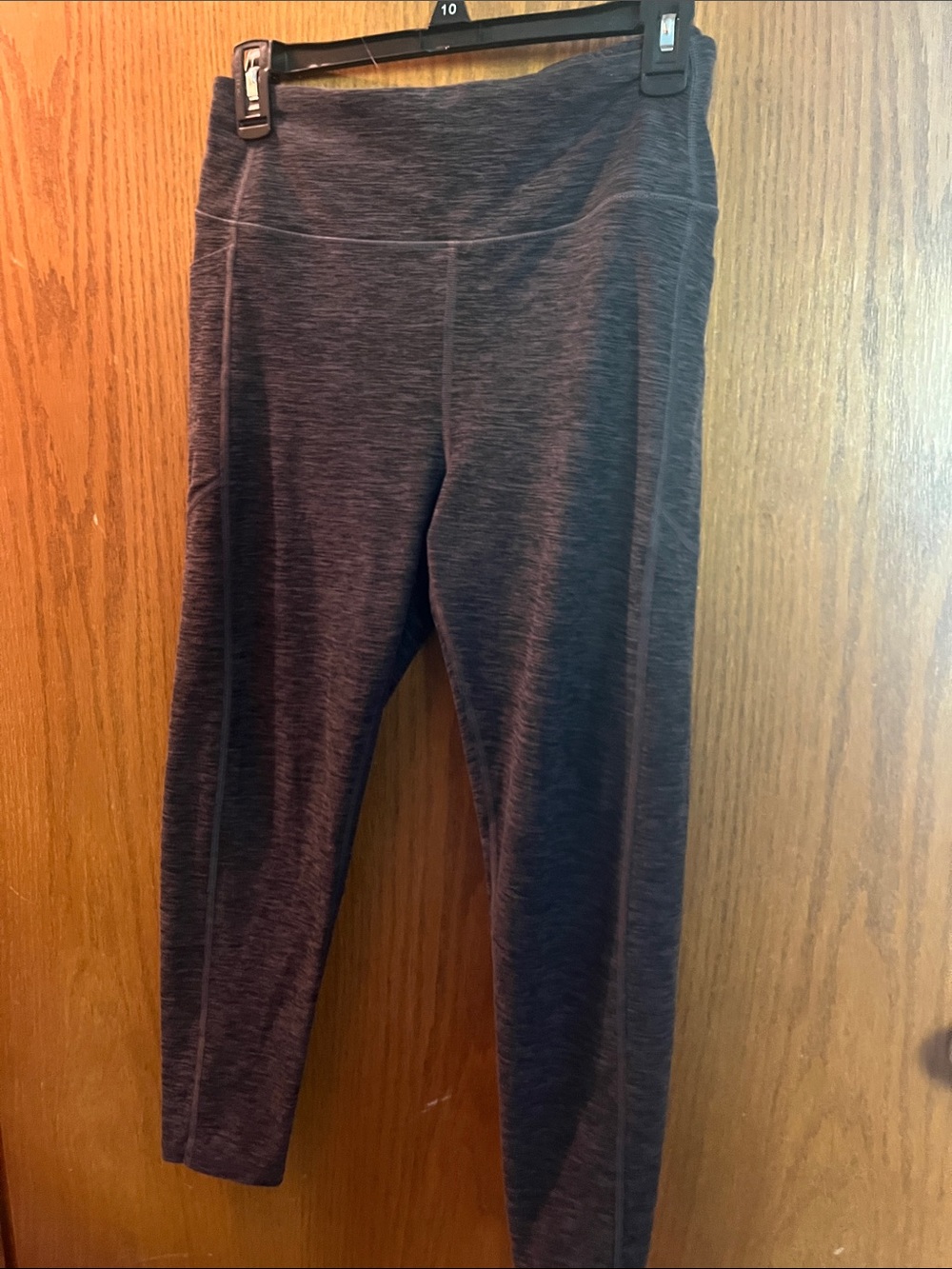Heather Gray and Black Active Leggings Set 2 PAIRS - Picture 4 of 12